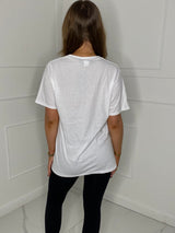 Headless Chain Teddy Print T-Shirt - White
