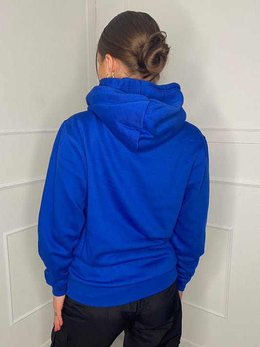 Identical Print Hoodie - Royal Blue