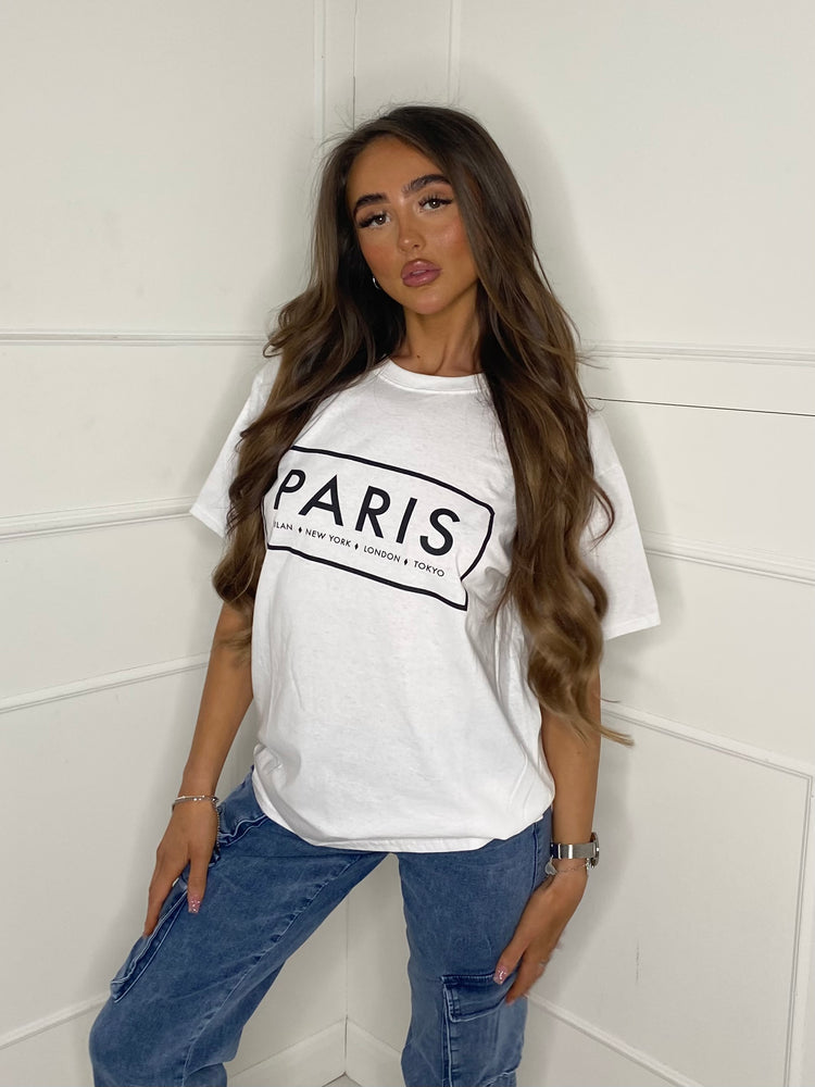 Paris Box Printed T-Shirt - White