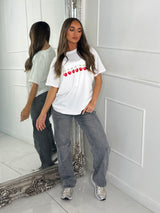 8 Cherries Print Tee - White