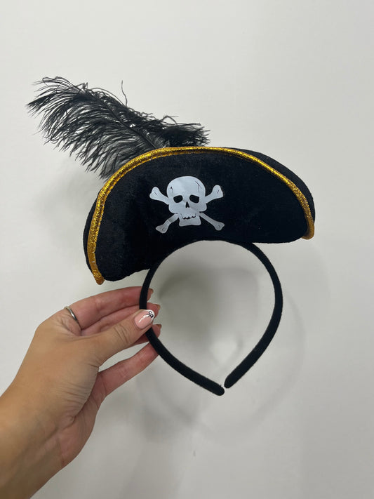 Pirate Hat Headband - Black