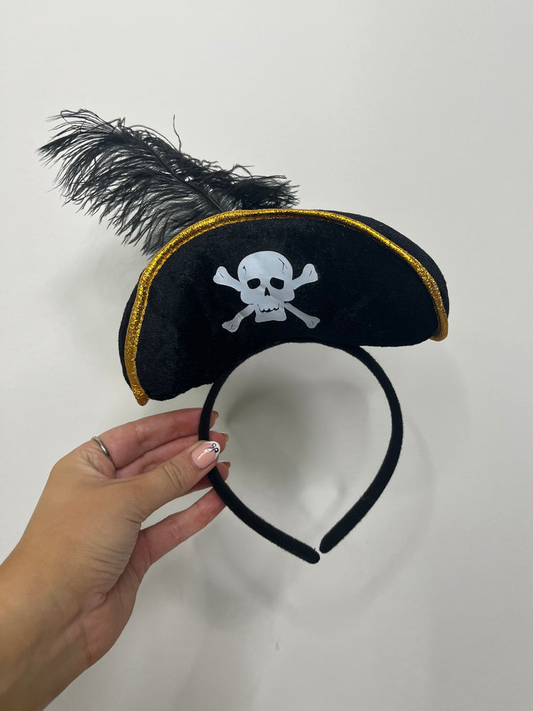 Pirate Hat Headband - Black