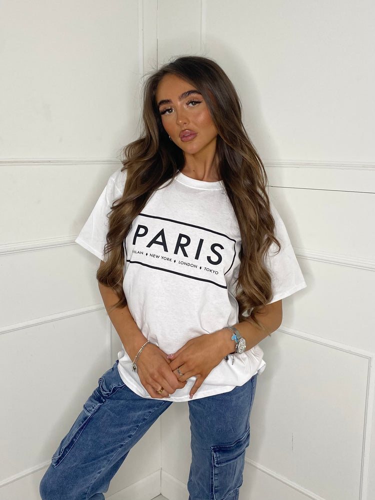 Paris Box Printed T-Shirt - White