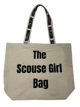 Scouse Girl Branded Strap Slogan Tote Bag - Natural