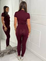 Second Skin Leggings - Wine