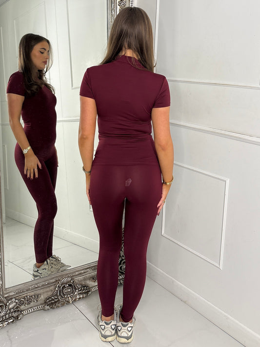 Second Skin Leggings - Wine