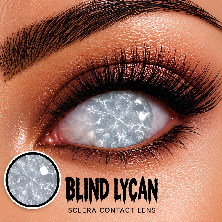 LIMITED EDITION : SCLERA EYE CONTACT - Blind Lycan  - 16+