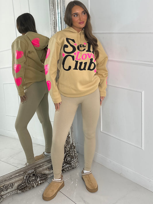 Self Love Club Hoodie - Beige