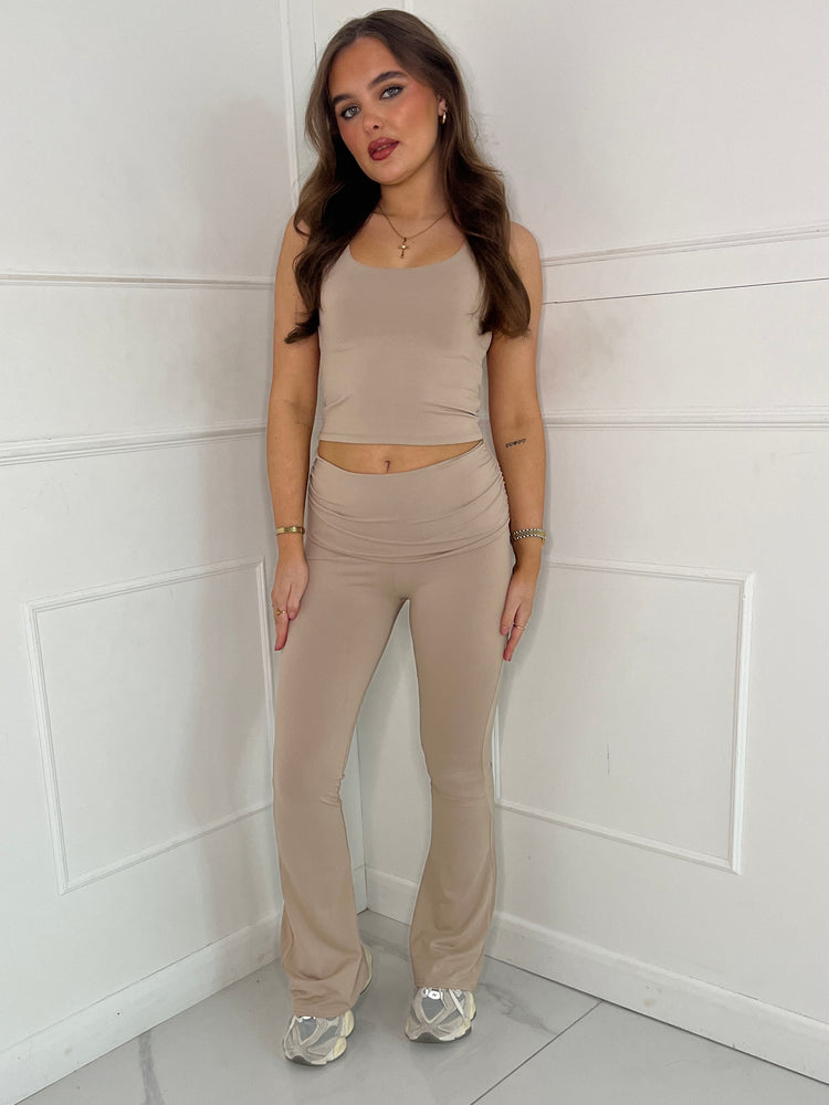 Tank Top & Flares Co-Ord Second Skin - Mocha