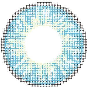 Eyecasions 30 Day Contact Lenses WITH FREE BOTTLE OF SOLUTION - Caribbean Blue