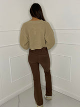 Ribbed Flares - Brown