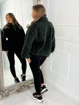 Plain Half Zip Fleece - Khaki