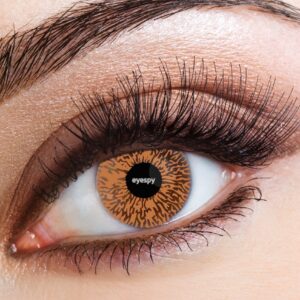 Eyecasions 30 Day Contact Lenses WITH FREE BOTTLE OF SOLUTION - Honey