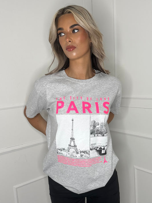 Paris T-shirt- Grey