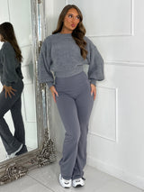 Sculpt Energy High Waist Flares - Dark Grey