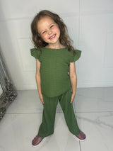 Kids Frill Trouser Set