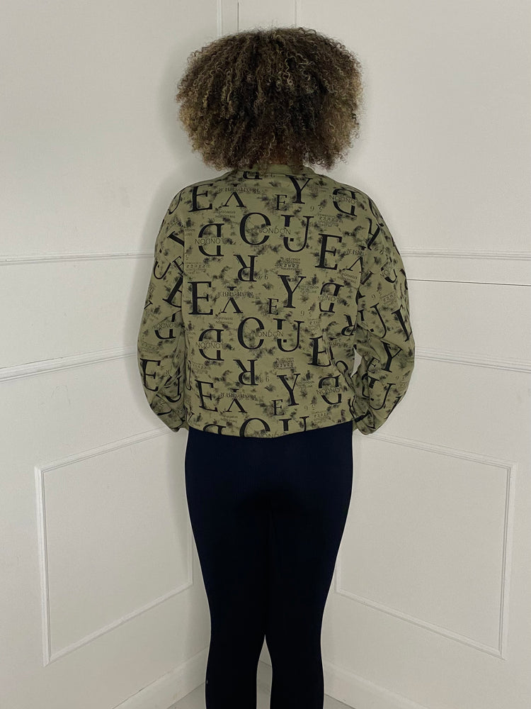 Brooklyn Printed Sweatshirt - Khaki