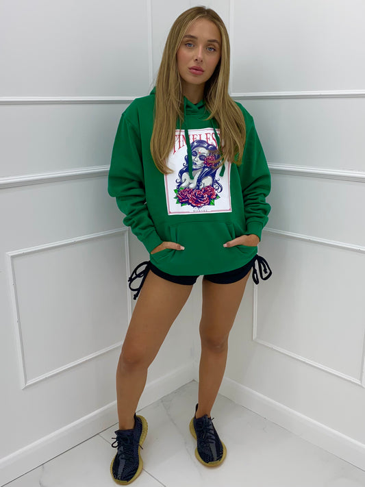 Timeless Print Hoodie - Green