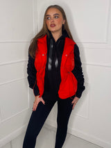 Pull-In Waist Gilet - Red