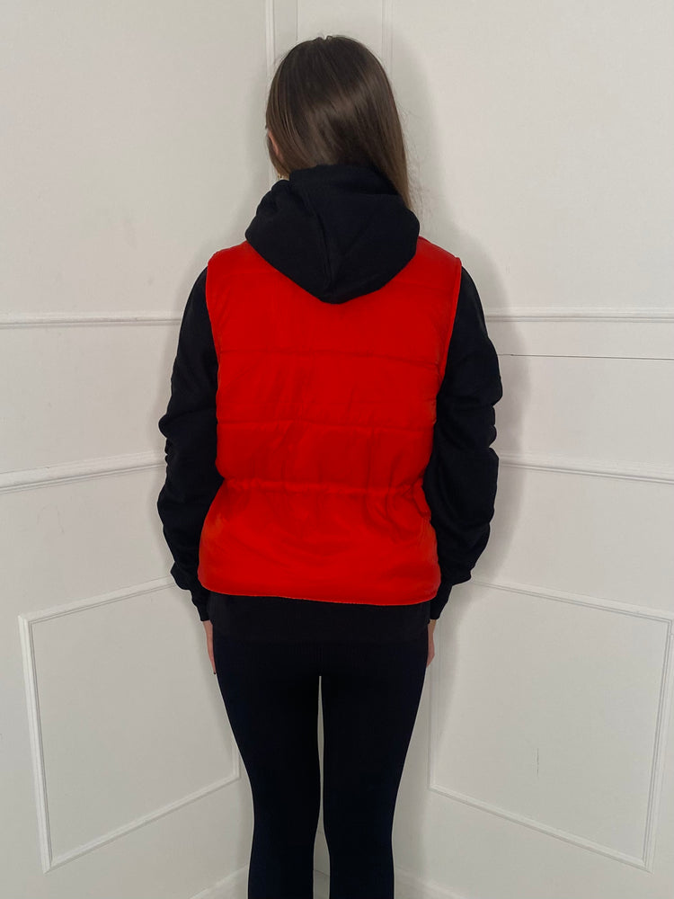 Pull-In Waist Gilet - Red