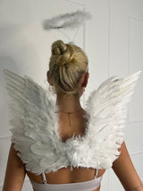 Feather Wings & Halo Set - White