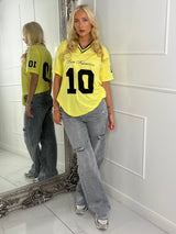 San Francisco 10 Varsity Tee - Yellow/Black