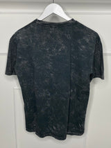 Dragon Print Acid Wash T-Shirt - Grey