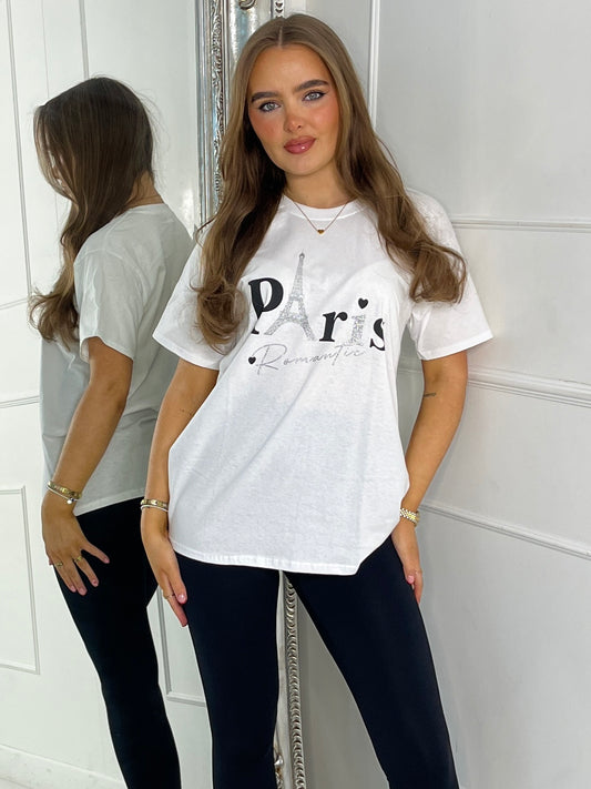 Paris Romantic T-Shirt - White