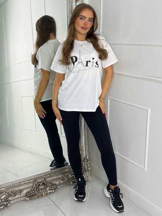 Paris Romantic T-Shirt - White