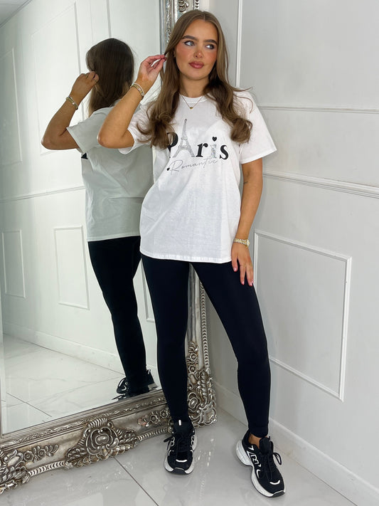 Paris Romantic T-Shirt - White