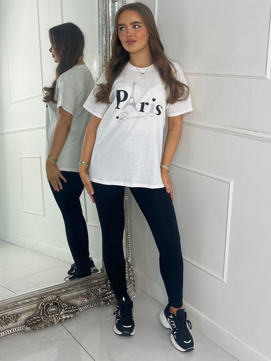 Paris Romantic T-Shirt - White