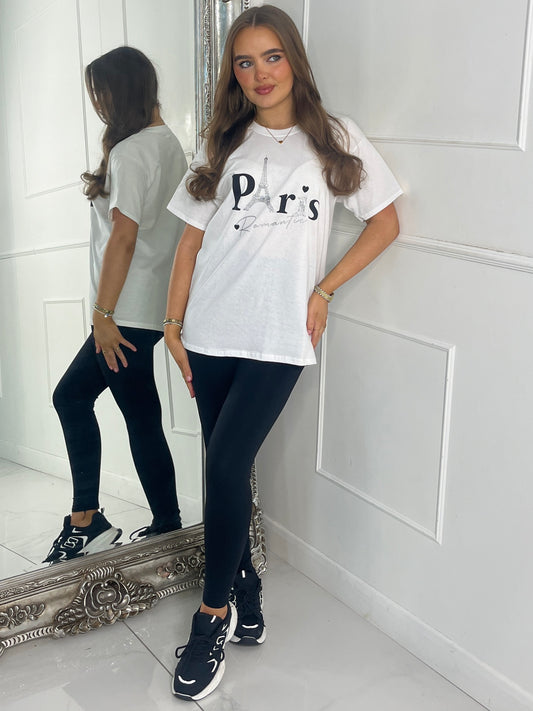 Paris Romantic T-Shirt - White