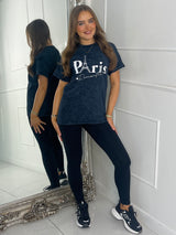 Paris Romantic T-Shirt - Charcoal Grey