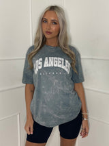 Los Angeles Print T-Shirt - Grey