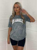 Los Angeles Print T-Shirt - Grey