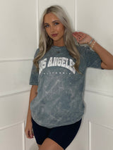 Los Angeles Print T-Shirt - Grey