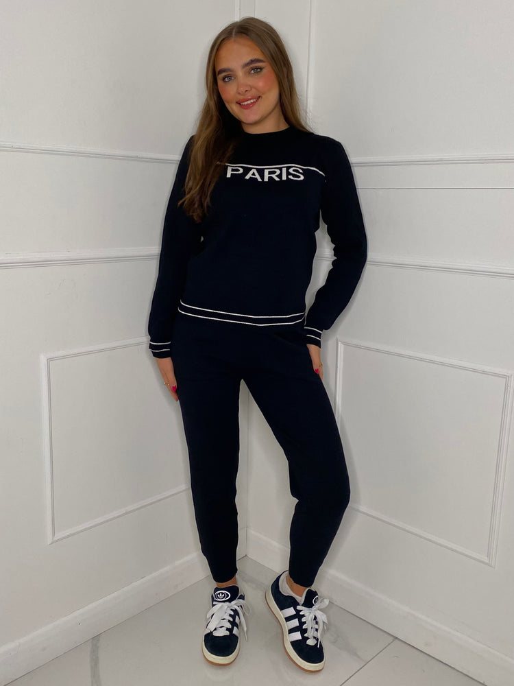 Paris Jumper + Pants Co-Ord Set - Black