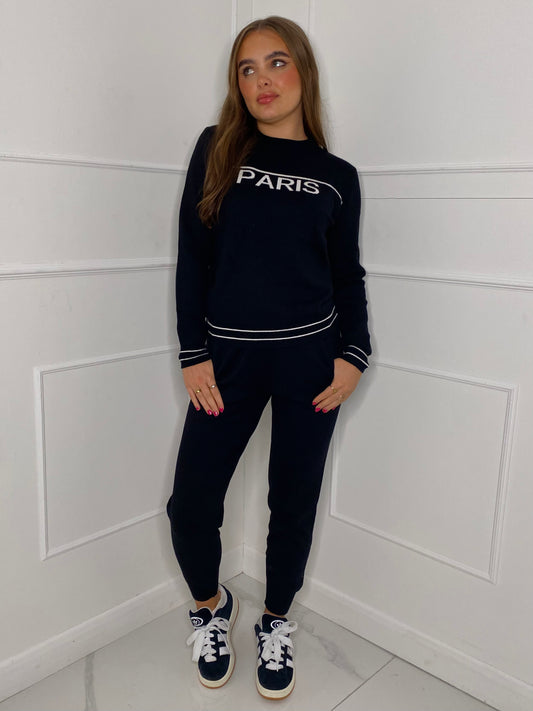 Paris Jumper + Pants Co-Ord Set - Black