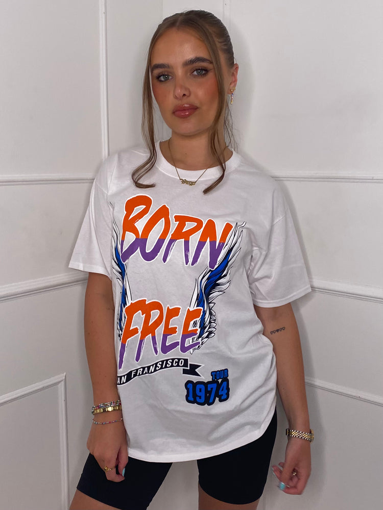 Born Free Oversized T-shirt - White