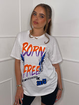 Born Free Oversized T-shirt - White