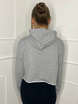 Wild Thang Cropped Hoodie - Grey
