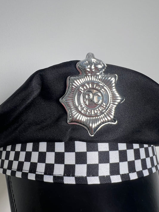 Police Hat - Black