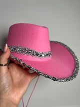 Sparkly Cowgirl Hat - Pink