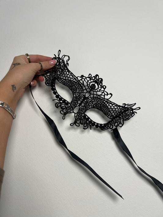 Lace Eye Mask - Black