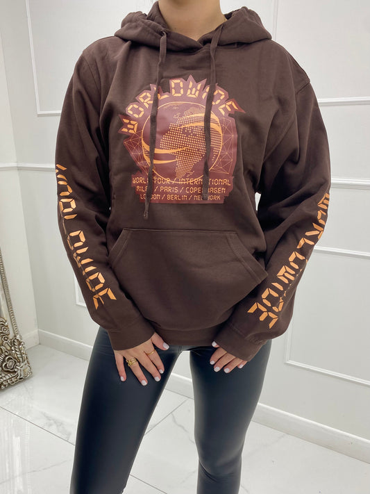 Worldwide Hoodie - Brown