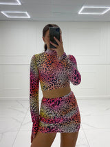 Leopard Print Slinky Co-Ord - Multi