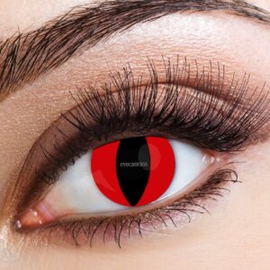 Eyecasions 1 Day Contact Lenses - Red Cat
