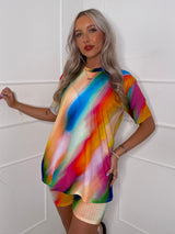 Cycling Shorts Set - Rainbow Ribbed