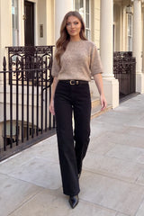 Stone Short Sleeve Knit Jumper