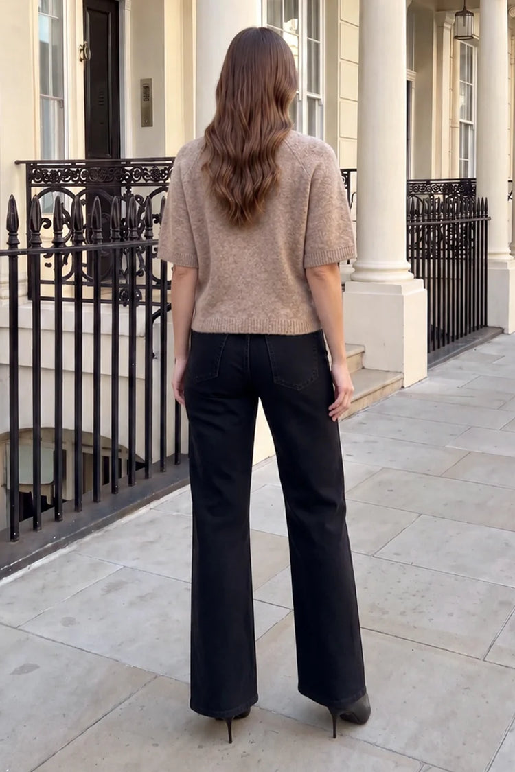 Stone Short Sleeve Knit Jumper